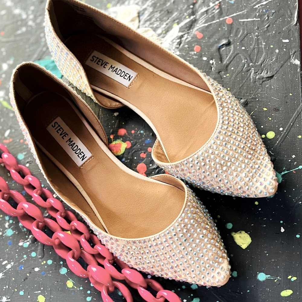 Steve Madden size 6.5 Jeweled Flats